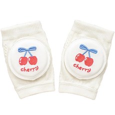 Stardoor 可愛刺繡網眼護膝 2件組, 櫻桃, 1個
