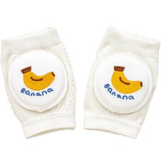 STARDOOR 可愛刺繡網眼護膝 2件組, 香蕉, 1個