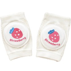 Stardoor 嬰幼兒用可愛刺繡網眼護膝 2件組, 草莓, 1個