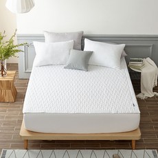 SesaOnline Welloshe 人造絲絎縫鋪墊, 白色