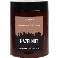 ARONICA 咖啡香氛蠟燭, 榛果, 500g, 1罐