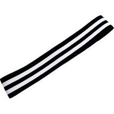 Belle 休閒頭巾, 白條紋(黑 + 白)