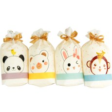 Inp 動物緞帶禮物袋, 50個, 隨機出貨