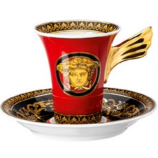 Versace 美杜莎伊卡洛斯濃縮咖啡杯碟高套裝, 混色, 1組