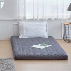 코끼리리빙 잠왕 9존 매트리스 토퍼 + 방수속커버 세트, 챠콜, 12cm