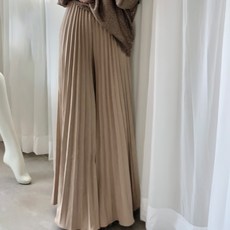 비비에모 여성용 컬리아 플리츠 여름 정장 팬츠 03599