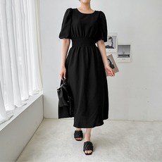 페이퍼먼츠 시어서커 냉감 통기성 볼륨 원피스 05027