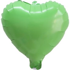 粉彩愛心氣球 20cm, 15個, 綠色