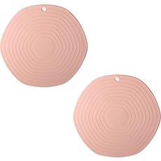 natureahn 電磁爐專用矽膠保護墊 小, 粉紅色, 2個