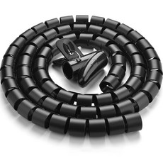 Ugreen 理線套 理線管套組, 黑色, 1組