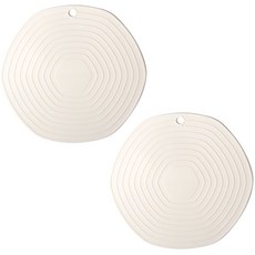 natureahn 韓國製電磁爐專用矽膠保護墊 大, 象牙白, 2個