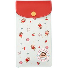 Flyingwhales 蠟筆小新扁平鉛筆袋 櫻桃小新, 混合色, 1個