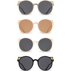 嬰幼兒兒童貓眼太陽眼鏡4件組