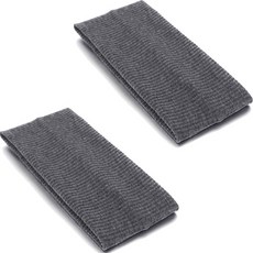 Belle布料粉彩簡約頭巾 2入, 深灰色