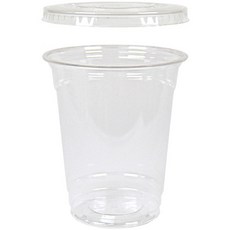 直徑 92 PET 透明杯 + 平蓋組合, 100套, 420ml