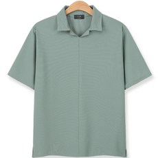 후리스타일 남성용 절개 오픈 반팔 카라 티셔츠 HRCM_천무열