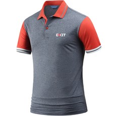 다꾸앙 남성용 냉감 통기성 빅사이즈 PKA 반팔 엑시트 스판 쿨 카라 티셔츠 F05P7_qp5075