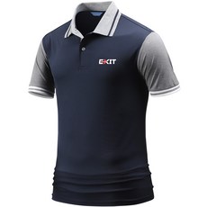 다꾸앙 남성용 냉감 통기성 빅사이즈 엑시트 스판 쿨 반팔 카라 티셔츠 F05P7_qp5075