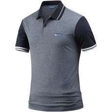 다꾸앙 남성용 냉감 통기성 지피 쿨 스판 반팔 카라 티셔츠 F05P7_qp5081