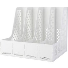 deLi 得力 4層輕便粉彩色調組裝式桌面文件夾 PB107, 白色, 1個