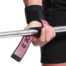 모던리빙 스포츠장비 실리콘 미끄럼방지 웨이트 벨트 블랙 + 로즈레드, 1개