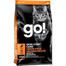 go 전연령 스킨앤코트 레시피 인도어 고양이 건식사료, 연어, 3.6kg, 1개