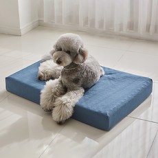 바비숑 강아지 꿀잠 토퍼 커버, 네이비