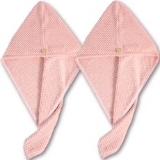 Witsunday 加厚乾髮巾, 2個, 粉紅色