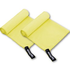 吸水運動毛巾, 2個, 黃色