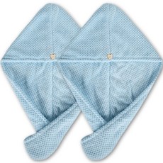 Witsunday 加厚乾髮巾, 2個, 藍色