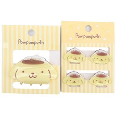 布丁狗造型髮夾+布丁狗造型迷你髮夾 4入