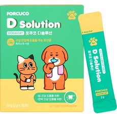 포쿠코 반려동물 솔루션 영양제, 구강/치석관리+장건강, 2g, 1개
