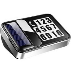 DKMALL 車用太陽能LED停車號碼牌, 混合色, 1個