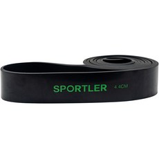 스포틀러 4단계 근력 운동 풀업밴드, 블랙, 1개