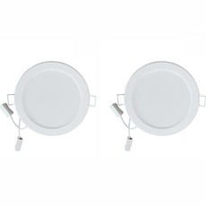 好光 LED 浴室用防潮嵌入式燈 12W, 晝光色, 2個