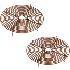 青林園藝花盆防土灑圓形蓋 棕色 M, 2個