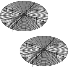 Cheongrin 園藝花盆防土壤溢出圓形蓋 黑色 L, 2個