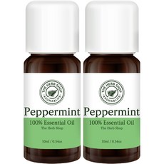 THE HERB SHOP 草本精油, 薄荷, 10ml, 2瓶