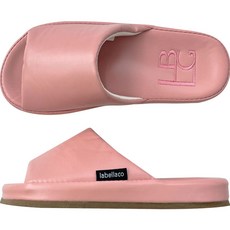 LABELLCO 女款Lux亮皮面室內拖鞋, 粉色, 1個