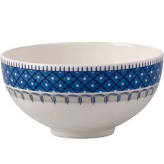 Villeroy&Boch Casale 湯碗, 白色 + 藍色, 1個
