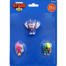 Brawl Stars 兒童吸塑人偶套組 3 件隨機發貨, 1組