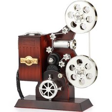 萬用復古風放映機音樂盒裝飾模型, 棕色