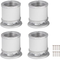 五金櫃家具腿高度可調上腿下櫃桌腿套組, 60 毫米（4 件）