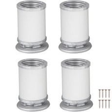 五金櫃家具腿高度可調上腿下櫃桌腿套組, 80 毫米（4 件）