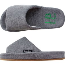 LABELLCO 女款LBLG刺繡室內拖鞋, 炭灰色, 1個