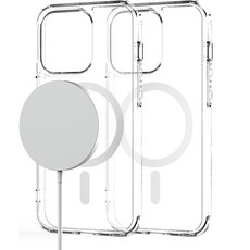 JUST4YOU 파워 맥세이프 클리어 휴대폰 케이스 2p