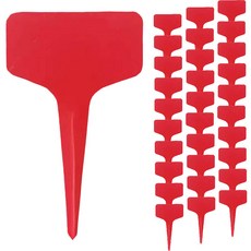 marketpia 植物標籤名牌 100入, 02 紅色