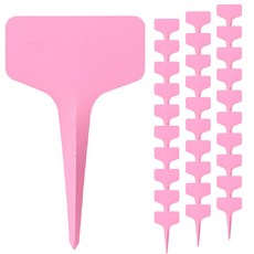 marketpia 植物標籤名牌 100入, 06 粉紅色