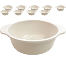 韓國製 Roya 美耐皿嬰兒食品碗 11.5cm, 淺米色, 10個