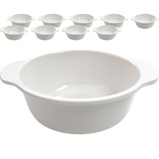 韓國製 Roya 美耐皿嬰兒食品碗 11.5cm, 奶油白, 10個